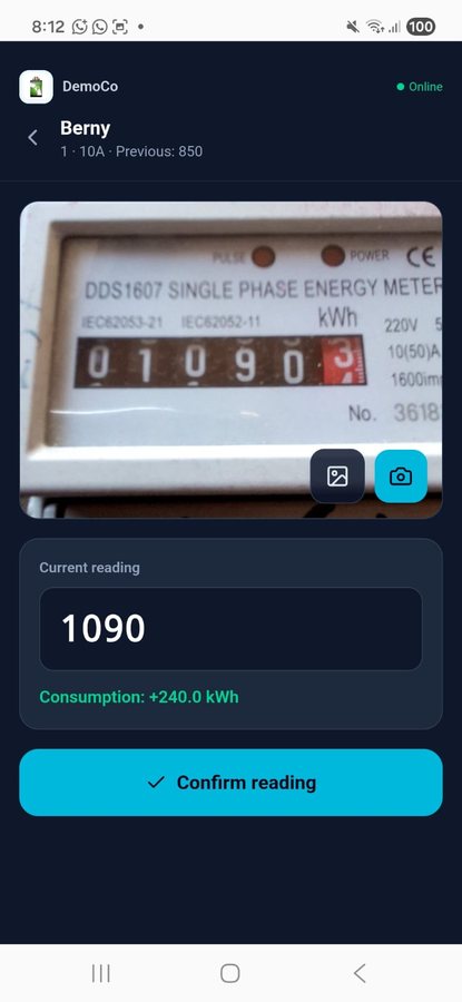 Utility meter used for private utility field operations