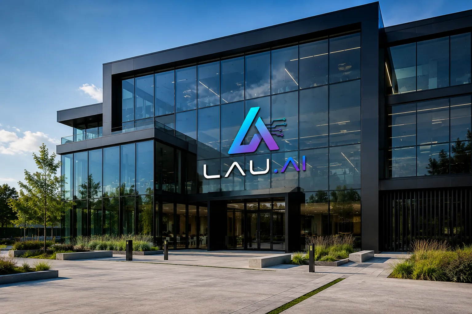 LAU.AI brand illustration of an enterprise technology environment